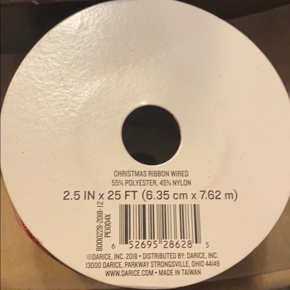 Darice New Christmas Wired Ribbon - Picture 4 of 5